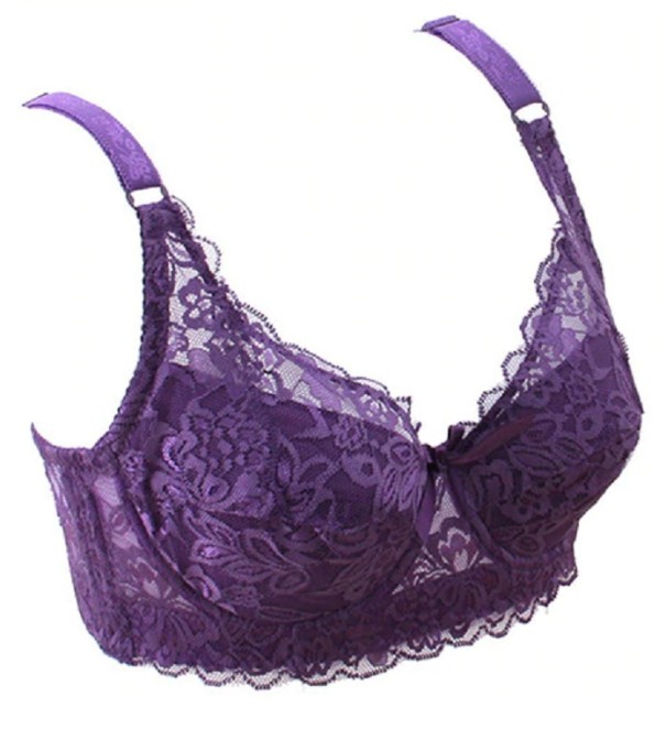 Reggiseno in pizzo da donna J3184 viola 90B