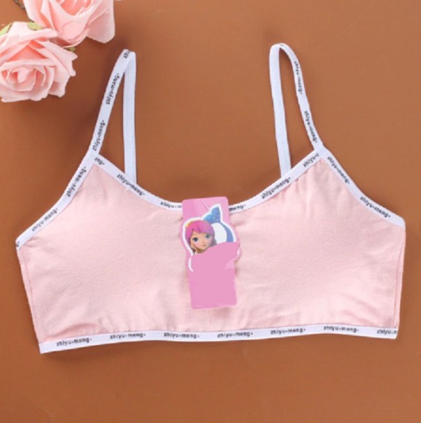 Reggiseno ragazza senza ferretto A123 rosa