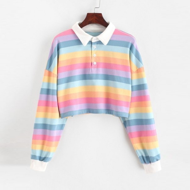 Regnbue sweatshirt til kvinder rosa XS