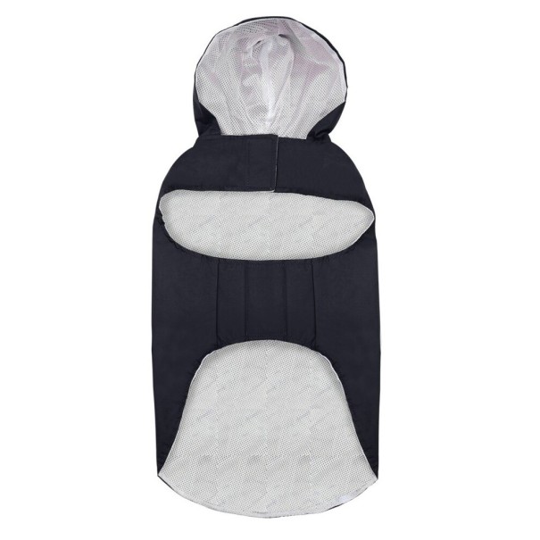 Regnjakke til store hunde sort 3XL