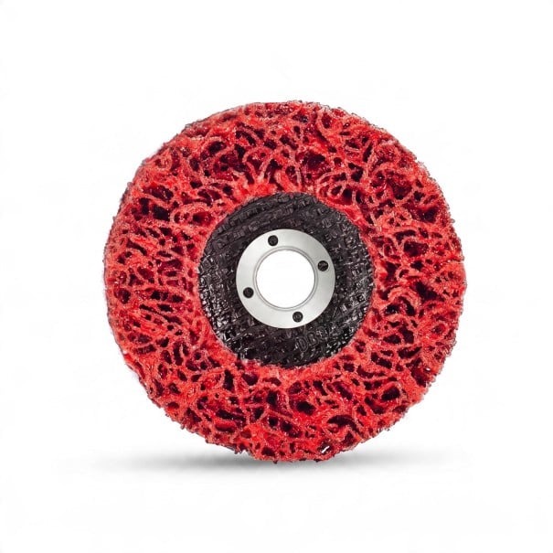 Reinigungsaufsatz für Winkelschleifer 125 mm Loch 22 mm Siliziumkarbid Rot Rost-, Farb- und alten Beschichtungen von Metall und Holz entfernen 1