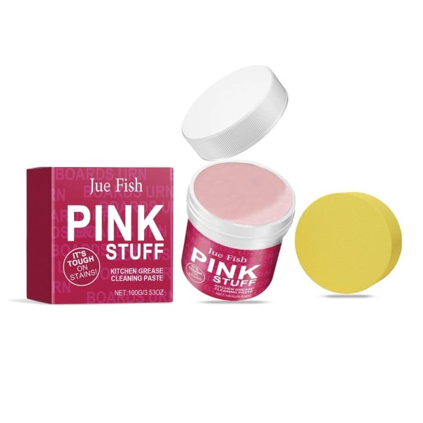 Reinigungscreme für Töpfe, Entferner von Kalkablagerungen 100 g, schäumende Reinigung von Fett und Rost für Ofen, Herd, Küche 1