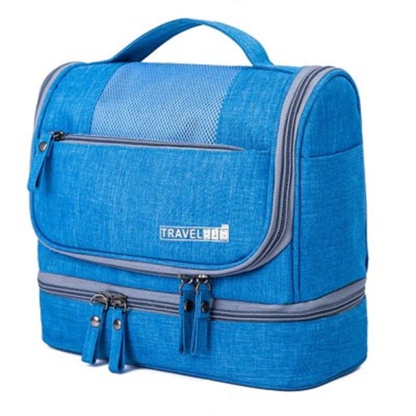 Reis cosmetische tas blauw