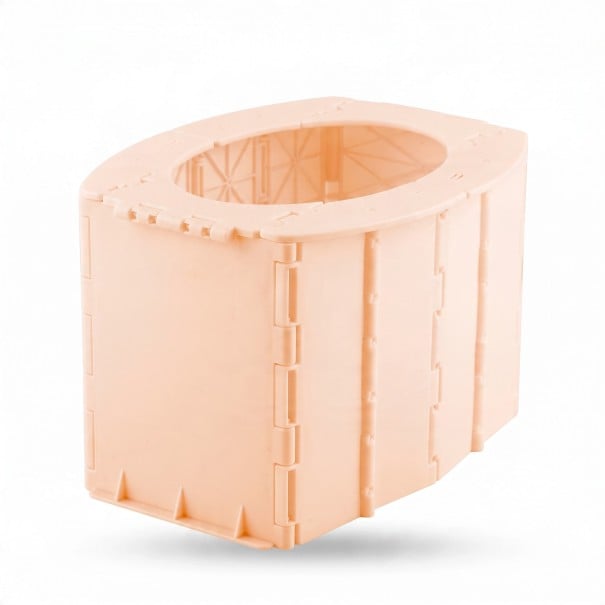 Reise-Kinder-Nachtöpfchen Klappbar und Tragbar 22 x 11,8 x 14,5 cm Mit Verriegelungssystem und abgerundeten Kanten Für Einwegbeutel Für Reisen rosa