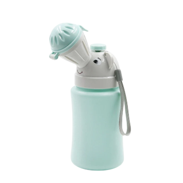 Reise-Kindertoilette, Urinal für Jungen mit Deckel, Auslaufschutz, PP-Kunststoff, tragbarer Urinbehälter, Trainingstöpfchen, Toilette 1
