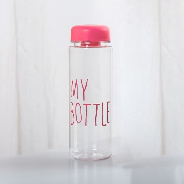 Reiseflasche mit Aufschrift C188 rosa 2
