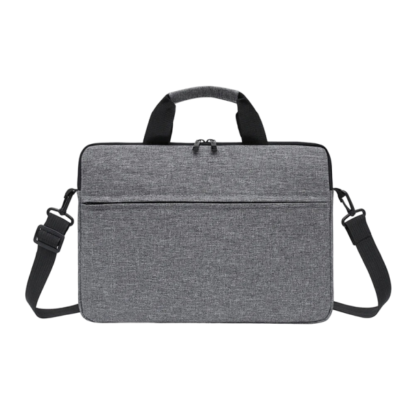 Reisetasche mit verstellbarem Riemen für MacBook 14 Zoll, 37 x 27 cm grau