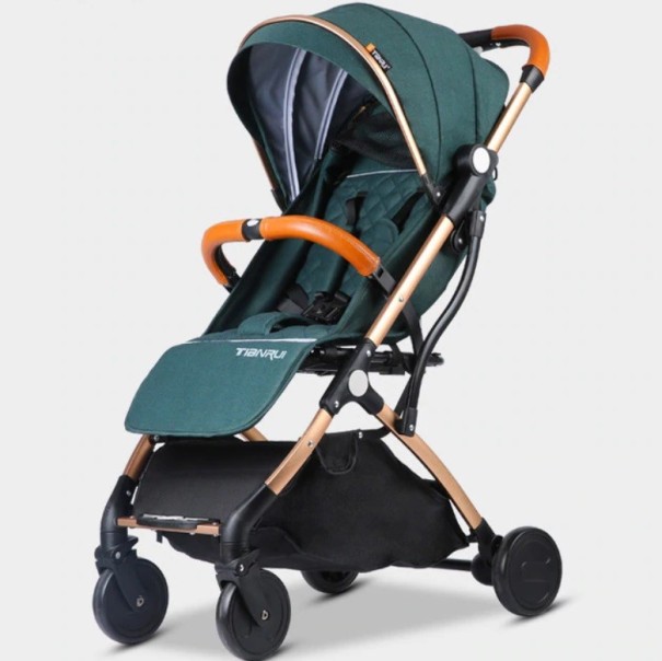 Reiskinderwagen donkergroen