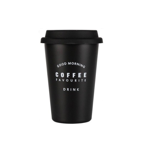 Rejse kaffekrus sort