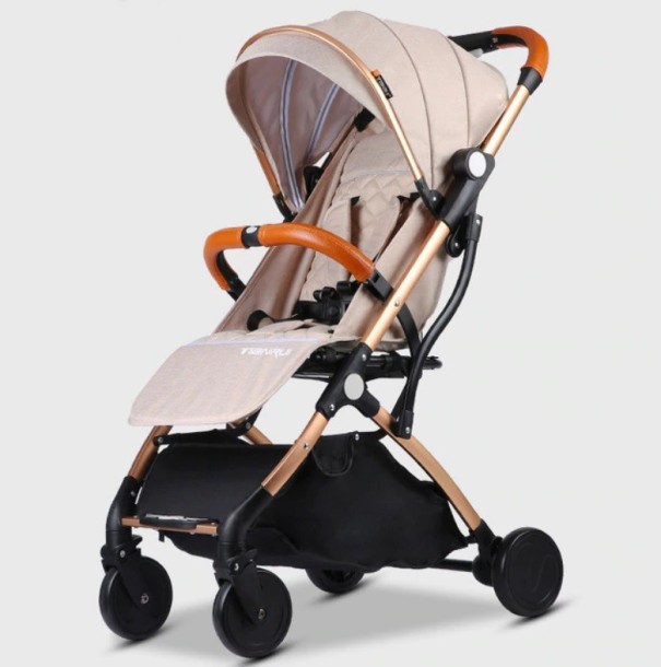 Rejseklapvogn beige