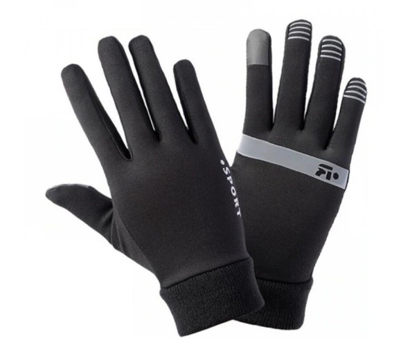 Rękawice sportowe unisex - czarne XL