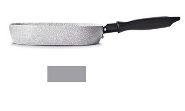 Rektangulær grillpande J1402 grå