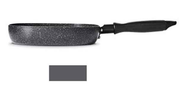 Rektangulær grillpande J1402 sort