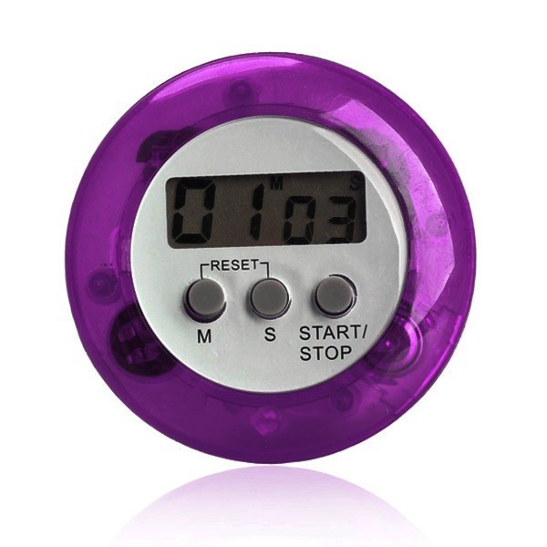 Relógio de cozinha digital LCD J913 roxo