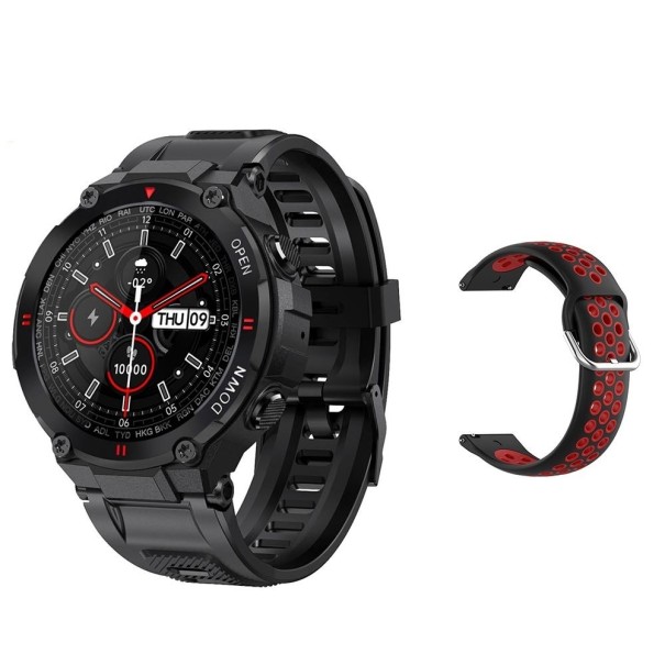 Relógios inteligentes masculinos com bracelete de substituição K1449 vermelho