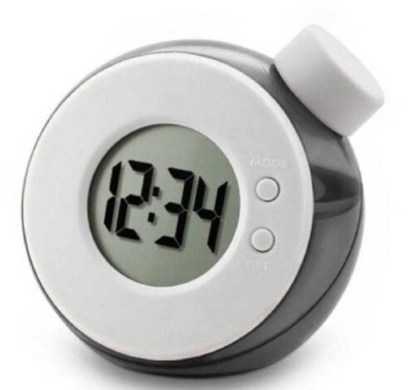 Reloj de agua digital gris