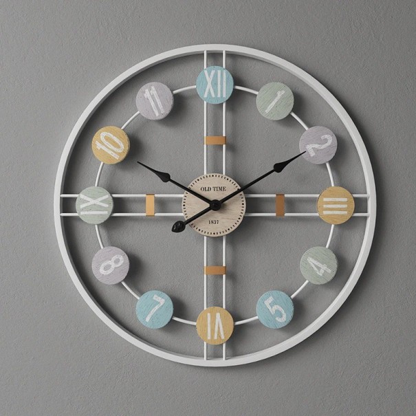 Reloj de pared G2182 plateado 50 cm