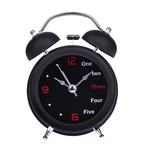 Reloj despertador analógico G1623 negro