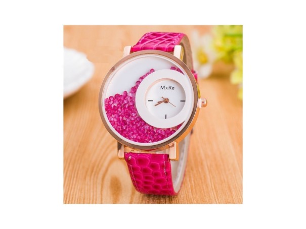 Reloj elegante para mujer con horas en la esfera J3176 rosa