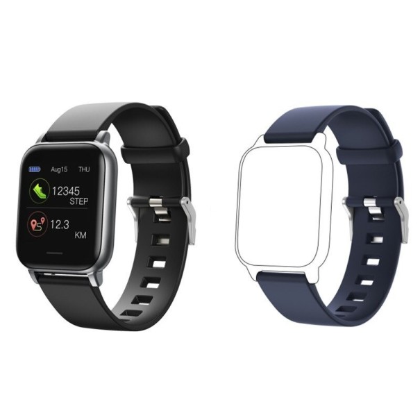 Reloj inteligente con correa de repuesto J222 azul oscuro