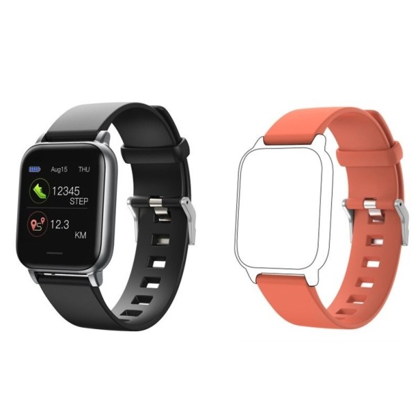 Reloj inteligente con correa de repuesto J222 naranja