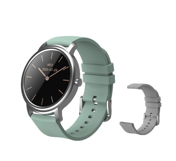 Reloj inteligente con correa de repuesto K1186 plateado 2