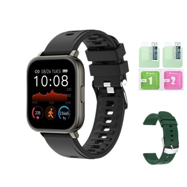 Reloj inteligente con correa de repuesto y película protectora. 9