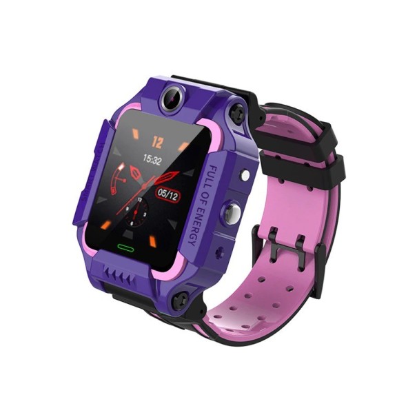 Reloj inteligente para niños con pantalla abatible rosa