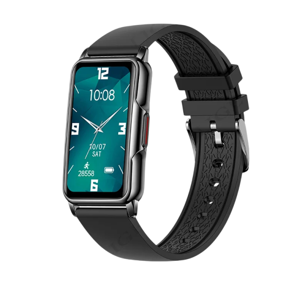 Relojes inteligentes negros 31,50 mm pantalla 46 mm Pantalla táctil completa reloj deportivo de fitness Monitor de salud frecuencia cardíaca negro