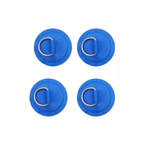 Remendo de PVC com anel D em aço inoxidável para a palete de pranchas de surf, barcos dinghy e acessórios para fixação de equipamento azul