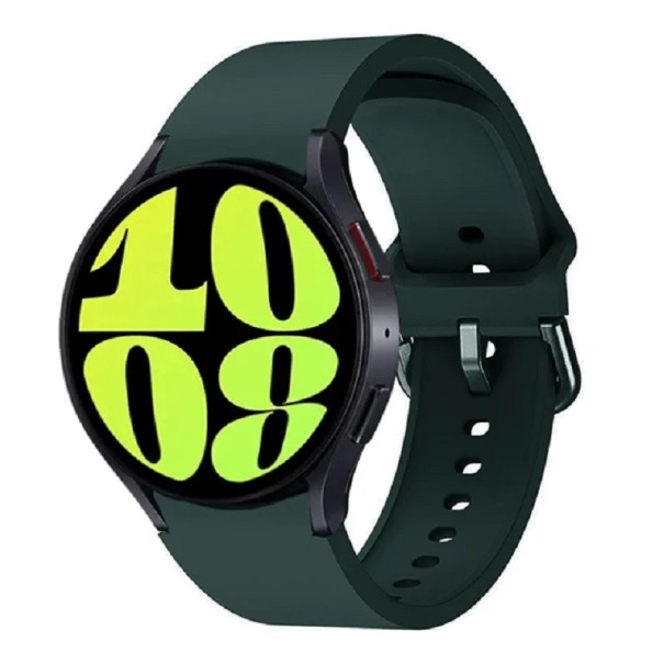 Remienok na hodinky Samsung Galaxy Watch 4 40 mm 44 mm Gumový remienok na hodinky tmavo zelená