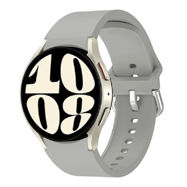 Remienok na hodinky Samsung Galaxy Watch 5 Pro 45 mm Gumový remienok na hodinky sivá