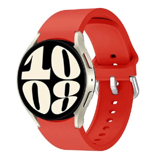 Remienok na hodinky Samsung Galaxy Watch 6 Classic 43 mm 47 mm Gumový remienok na hodinky červená