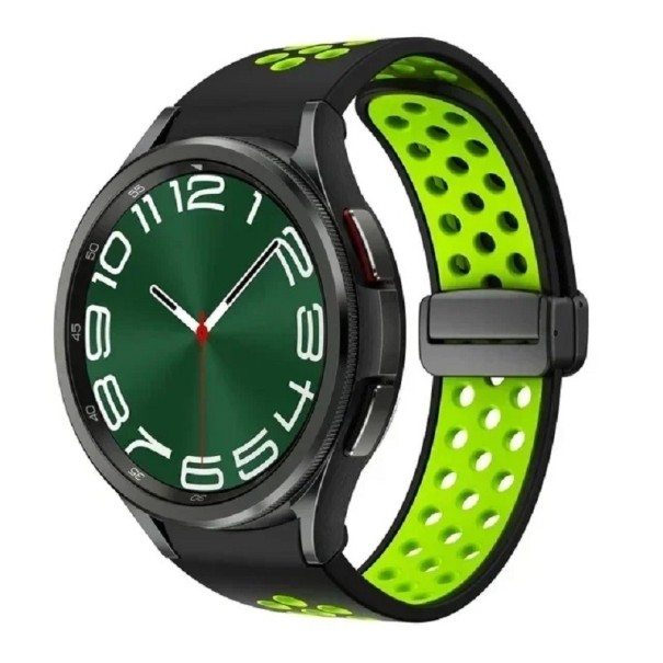 Remienok na hodinky Samsung Galaxy Watch 6 Classic 47 mm Silikónový remienok na hodinky zelená