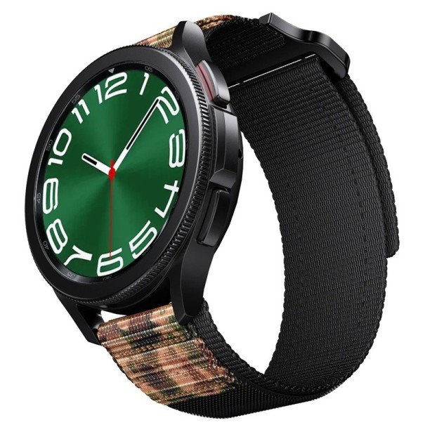Řemínek na hodinky 20 mm pro Garmin S40 Vivomove HR Vivoactive 3 Venu Venu SQ Forerunner 55 245 645 Music Move 3 Move Luxe Nylonový maskáčová černá