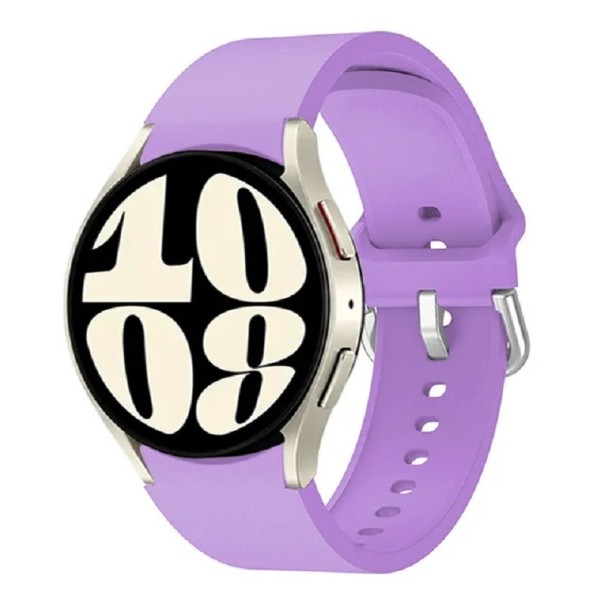 Řemínek na hodinky Samsung Galaxy Watch 4 40 mm 44 mm Gumový řemínek na hodinky fialová