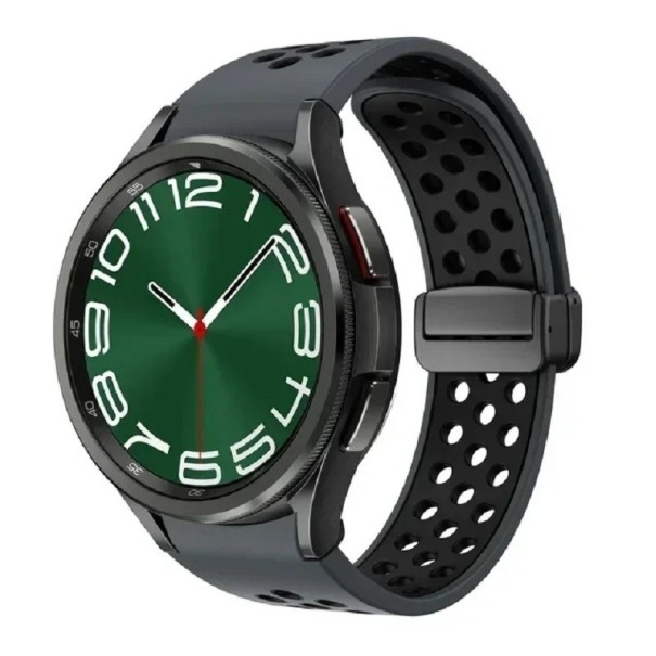 Řemínek na hodinky Samsung Galaxy Watch 4 40 mm Silikonový řemínek na hodinky šedá