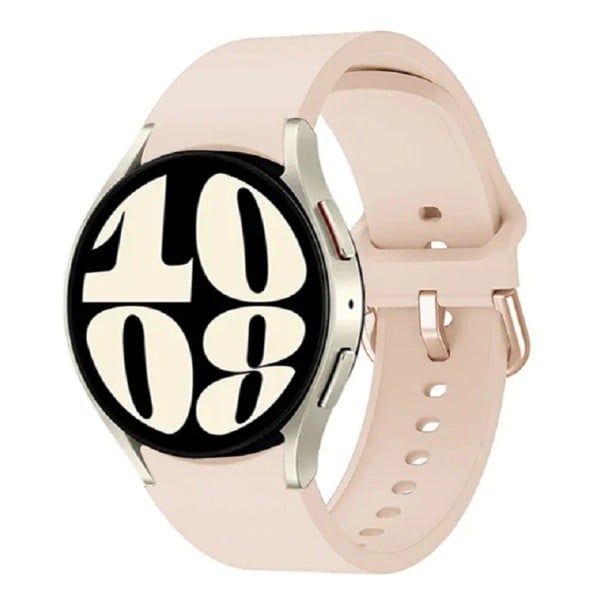 Řemínek na hodinky Samsung Galaxy Watch 4 Classic 42 mm 46 mm Gumový řemínek na hodinky béžova
