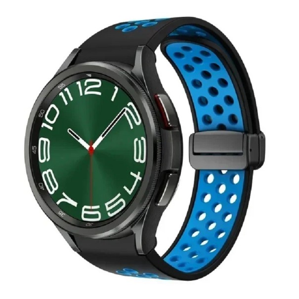Řemínek na hodinky Samsung Galaxy Watch 4 Classic 46 mm Silikonový řemínek na hodinky modrá
