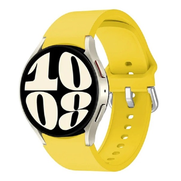 Řemínek na hodinky Samsung Galaxy Watch 5 40 mm 44 mm Gumový řemínek na hodinky žlutá