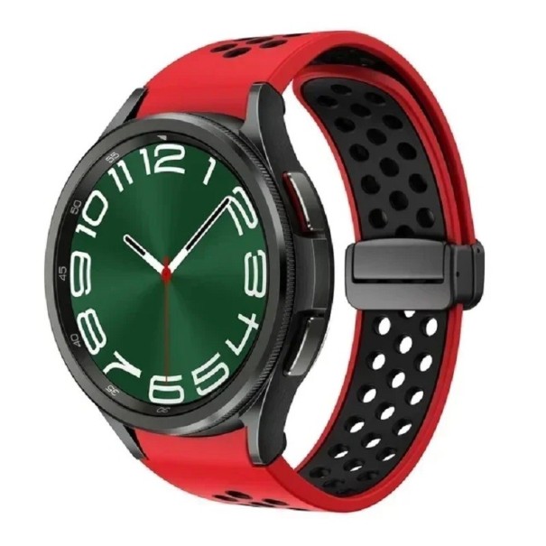 Řemínek na hodinky Samsung Galaxy Watch 6 40 mm Silikonový řemínek na hodinky červená