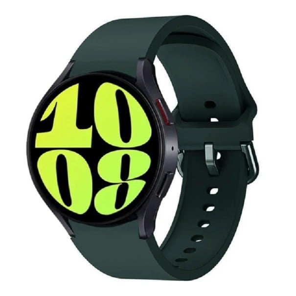 Řemínek na hodinky Samsung Galaxy Watch 6 Classic 43 mm 47 mm Gumový řemínek na hodinky tmavě zelená
