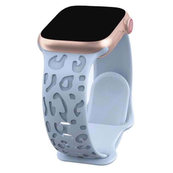 Řemínek pro Apple Watch S10 42 mm a Apple Watch 38 40 41 mm Silikonový pohodlný pásek Flexibilní odolný řemínek na chytré hodinky modrá