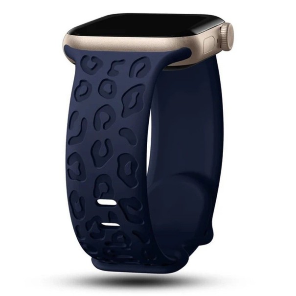 Řemínek pro Apple Watch S10 46 mm a Apple Watch 42 mm 44 mm 45 mm 49 mm Silikonový pohodlný pásek Flexibilní odolný řemínek na chytré hodinky Navy blue