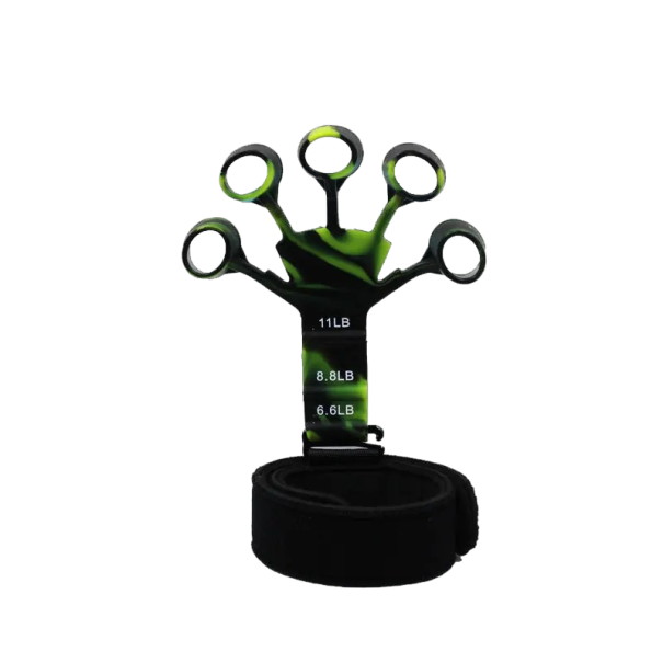 Renforçateur de doigts en silicone Outil de fitness pour le renforcement des doigts Outil de renforcement des doigts vert