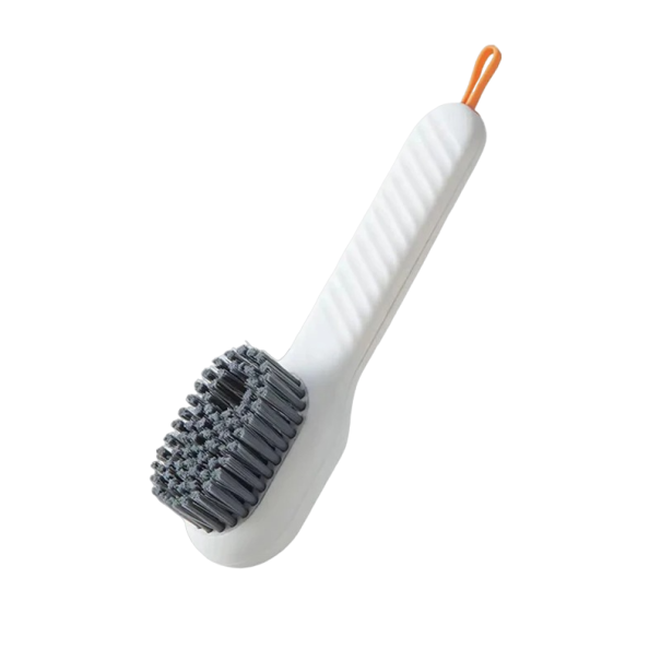 Rengøringsbørste med sæbedispenser 17,3 x 4,5 cm hvid