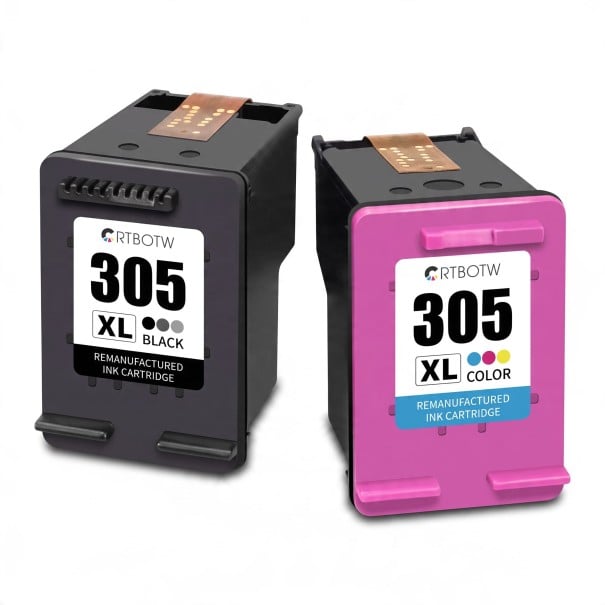Repasované inkoustové kazety HP 305XL Sada Černá 20 ml a Tříbarevná 18 ml Pro tiskárny HP DeskJet 2700 2710 2720 2721 2722 4110 4120 1