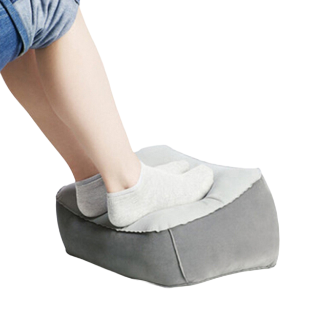 Reposapiés inflable Reposapiés de aire debajo de la mesa para sentarse durante mucho tiempo Reposapiés inflable suave para una postura correcta 37 x 30 cm 1