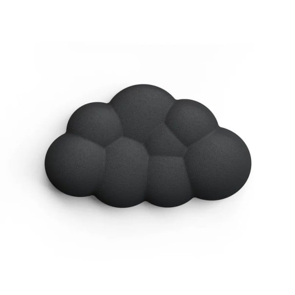 Repose-poignet ergonomique devant la souris 15 x 9 cm Forme de nuage Mousse à mémoire de forme Support de main lorsque vous travaillez noir