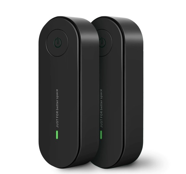 Répulseur ultrasonique d'insectes et de souris 2 pcs noir